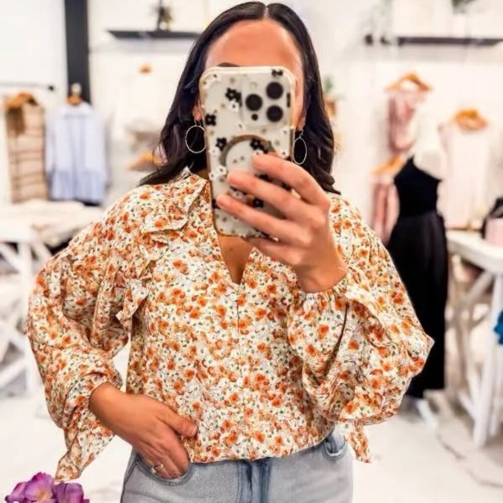 Bishop & Young Dreaming Daisy Ruffle Blouse